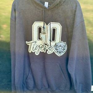 Gildan Black Heavy Blend Hoodie with Glitter Accent